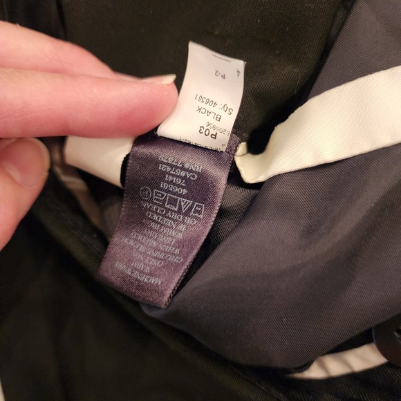 Ann Taylor Womens Pants Size 4 Black Wide Leg Crop Culottes Career Work Trousers - Picture 6 of 12